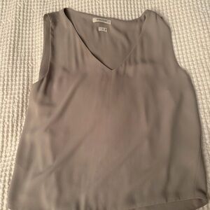 Babaton Taupe V-Neck Sleeveless Camisole